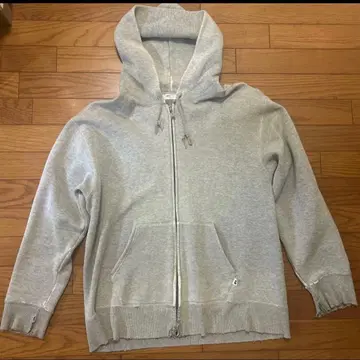 Russell Athletic 그레이 후드티 보로 후드티