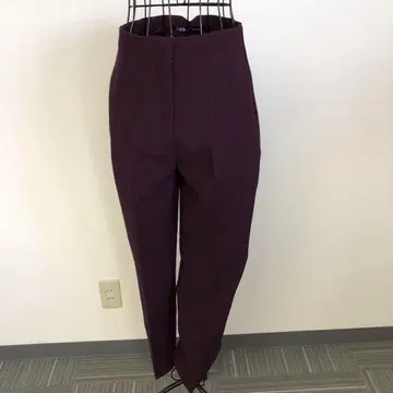 ZARA 자라 퍼플 버건디 턱 슬랙스