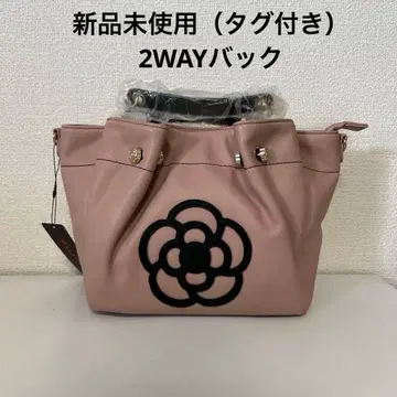 [새상품] 플라워 모티브 핑크 2WAY 백