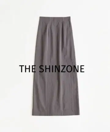 새상품급 THE SHINZONE 타프타 롱 스커트 슬릿 그레이 S