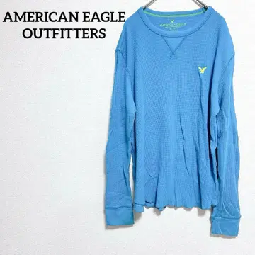 아메리칸 이글 긴팔 티셔츠 파랑 M
