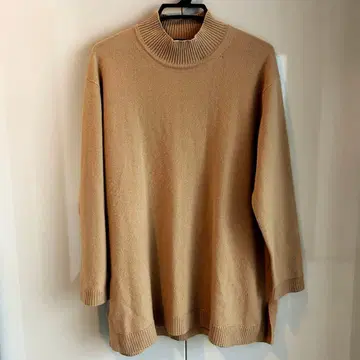 캐시미어 100% 고급 TESTA VIERA 모크넥 스웨터 일본제