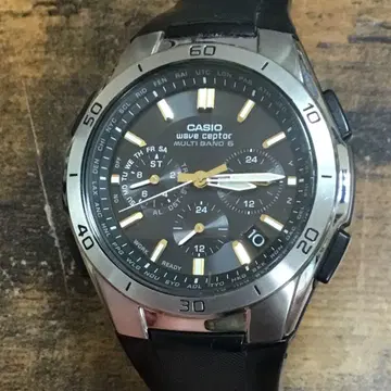 레어! CASIO WVQ-M410 방수 솔라 남성용 손목시계