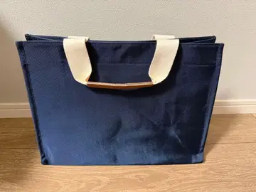 네이비 나일론 토트백