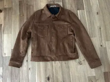 [ 새상품급 ] ZARA 페이크 스웨이드 브라운 자켓