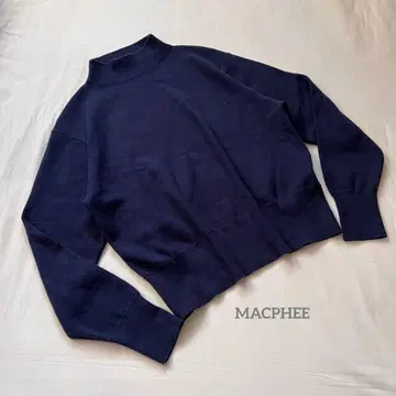 MACPHEE 맥피 캐시미어 빌드넥 풀오버