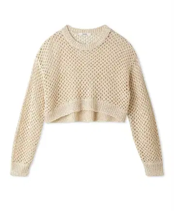 snidel 라메 메쉬 니트 풀오버