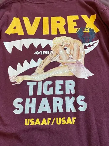 핀업걸 AVIREX 긴팔 티셔츠