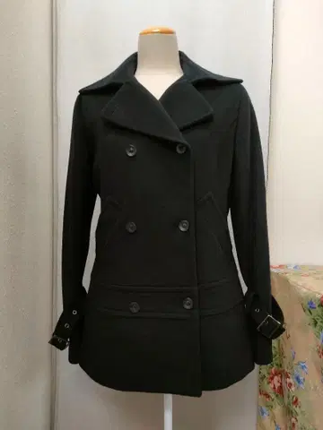 아페나 블랙 울 코트