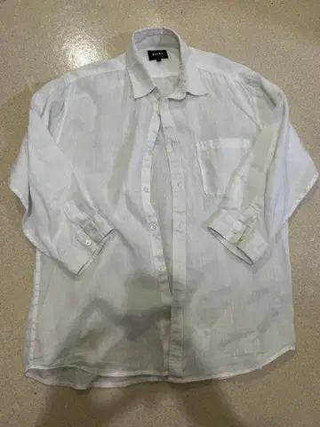 beams 화이트 셔츠 M 7부 소매