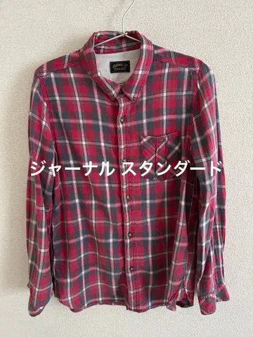 JOURNAL CO. 체크 무늬 긴팔 셔츠