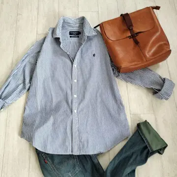 Gymphlex 스트라이프 긴팔 셔츠 사이즈 16 짐플렉스