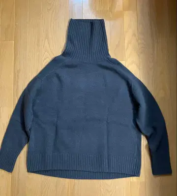 IENA 이에나 AQUA 하이넥 와이드 풀오버 그레이 니트 F