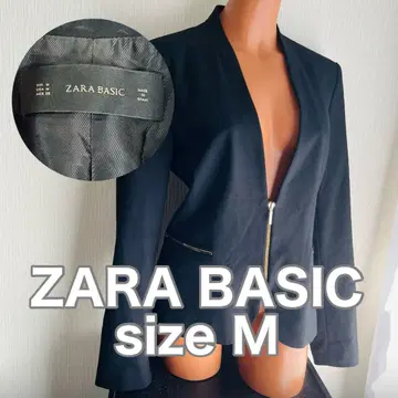ZARA BASIC 심플 블랙 긴팔 자켓 디자인 자켓