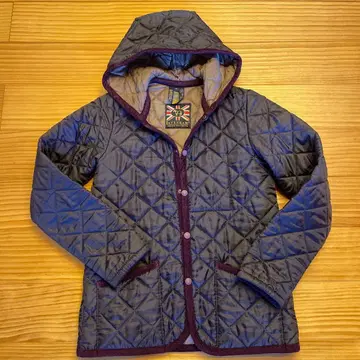 LAVENHAM 후드 부착 퀼팅 자켓 36