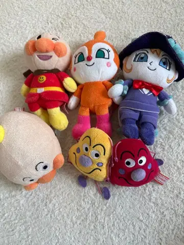 호빵맨 봉제 인형 세트 6개