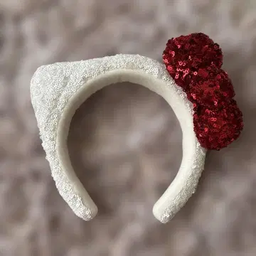 USJ 머리띠 키티 스팽글