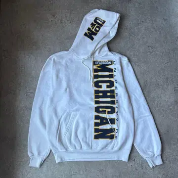 챔피온 미시간 대학교 풀오버 후드티 M