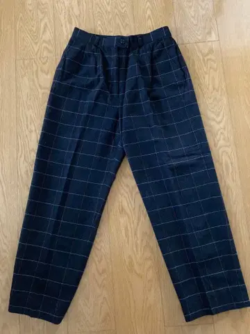 Munsingwear 여성 팬츠 사이즈 11 가을/겨울 블랙 체크 무늬