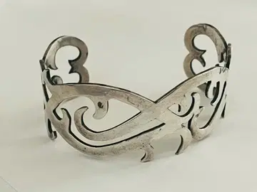 SILVER 925 뱅글 팔찌 넓은 디자인 실버 뱅글