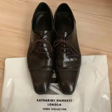 KATHARINE HAMNETT 다크 브라운 드레스 슈즈
