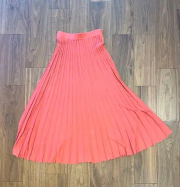 론 헤르만 코튼 플리츠 스커트 롱 코랄 핑크 S 사이즈