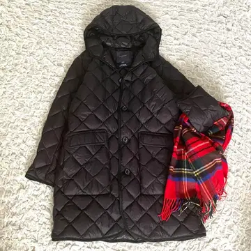 새상품급 헬스장 렉 퀼팅 다운 자켓 블랙 블랙 루즈핏