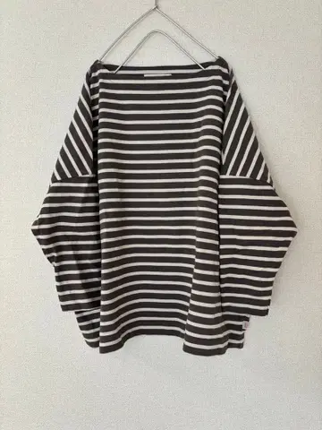 Traditional Weatherwear 바스크 셔츠 보트넥 8부 소매