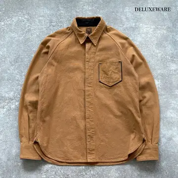 [ DELUXEWARE ] 디럭스웨어 덕 원단 워크 셔츠 긴팔 셔츠