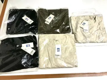 유니클로 반팔 크루넥 T셔츠 XXL 사이즈 묶음 5장 새상품 8470