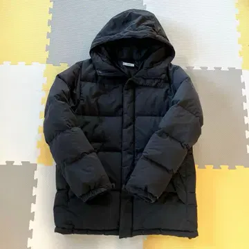 SHIPS 후드 부착 다운 자켓 블랙 L