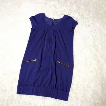 Eprouve 벌룬 원피스(M) 반팔 U넥 블루 성숙/러블리