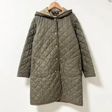 LAVENHAM 퀼팅 코트 카키 베이지 40
