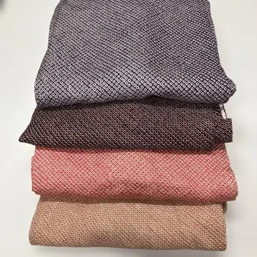 h46405 순수 실크 여성용 쥐어짜기 겉옷 4점 세트