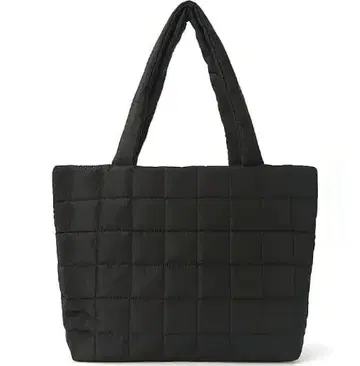 블랙 퀼팅 토트백