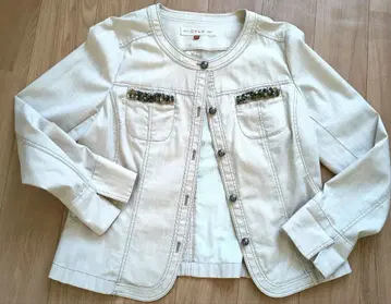 EVEX 노카라 자켓 42 베이지