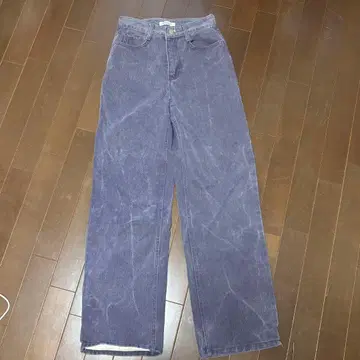 ALAND 퍼플 와이드 레그 데님