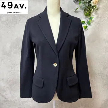미사용 49AV. 준코 시마다 울 테일러드 자켓 네이비