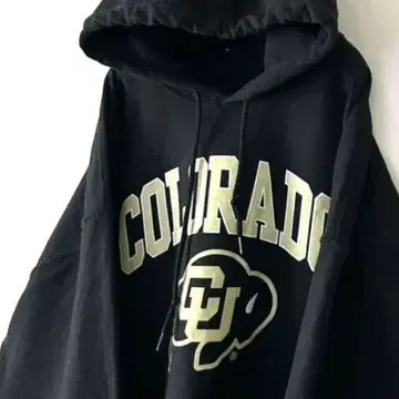 콜로라도 COLORADO 맨투맨 후드티 블랙 블랙 구제 의류