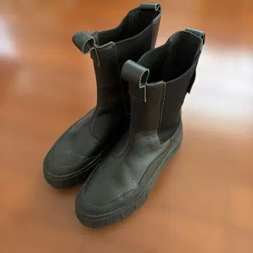 PUMA 푸마 사이드 고어 부츠 메이즈 스택 첼시 통굽 블랙