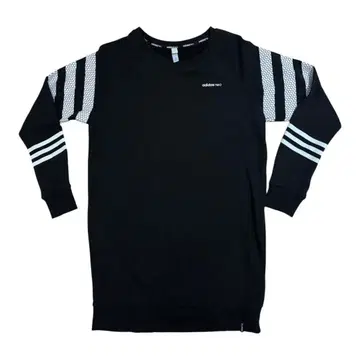 adidas neo 블랙 스트라이프 원피스 J/M