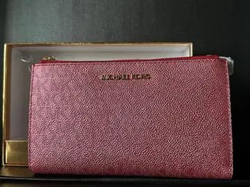 [ 미사용 새상품 ] 마이클코어스 숄더 지갑 백 핑크 체인