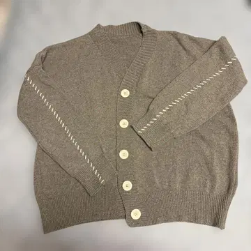 JUNOAH 버튼 가디건 그레이