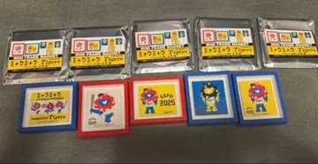 만박 한신 타이거즈 미야쿠미야쿠 미니 프레임 마그넷 5개 세트