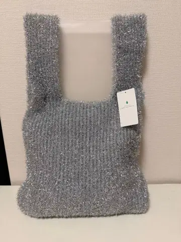 [ UNITED ARROWS M ] 라메 니트 마켓 백