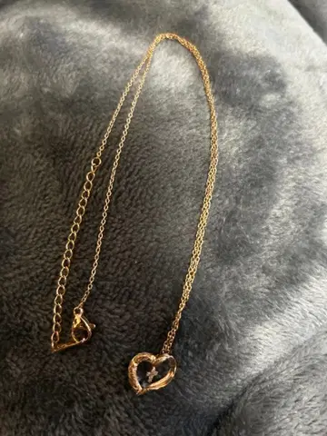 골드 하트형 펜던트 목걸이
