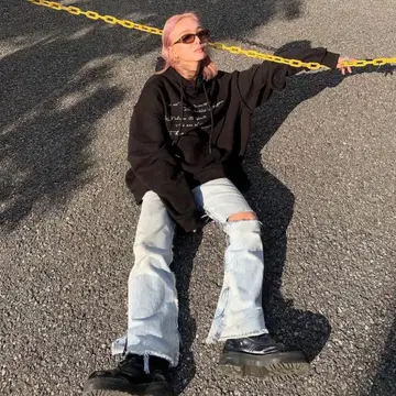 [ VIAVANDA ] 오버 사이즈 후드티