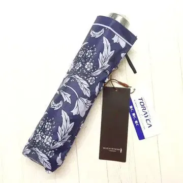매킨토시 런던 우천 겸용 우산 접이식 우산 꽃무늬 프린트 네이비