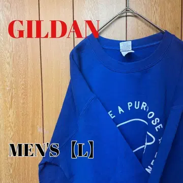 TS100 [US 수입] GILDAN(길단) 맨투맨 [남성용 L] 블루