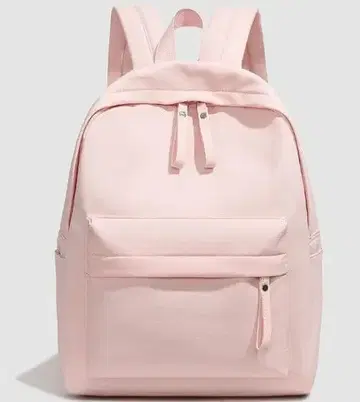 핑크 심플 백팩